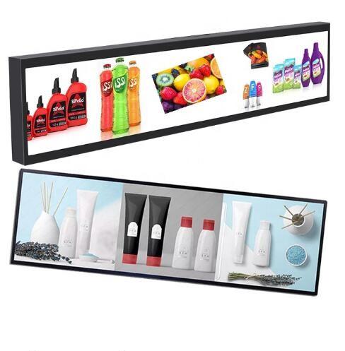 Cheap Stretched Bar LCD Panel 28" With Android / Windows Operating System for sale
