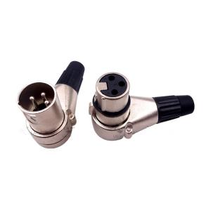 China Right Angle Metal Xlr Connector Cable , Security Camera Extension Cable on sale
