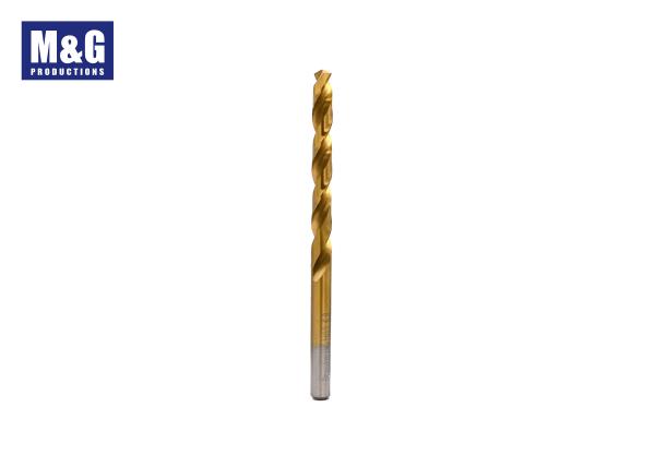 Cheap HSS-G Twist Drill Bit Tin Coated DIN338 Fully Ground Split Point For Metal Drilling for sale