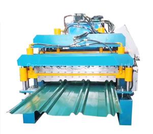 Best Dust Proof Control 0.5mm Trapezoidal Sheet Roll Forming Machine Bi Rib Low Noise wholesale