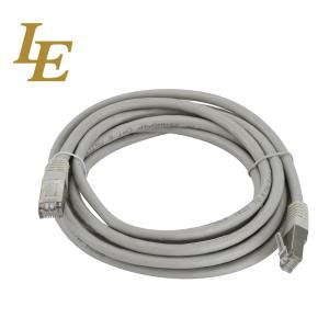 China PVC LSZH Network Patch Cord CAT5E UTP Gray Pure CU 0.5 - 20m 26AWG on sale
