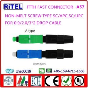 FTTH SC/UPC, SC/APC, fast connector pre-embedded for drop fiber optic cable