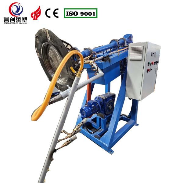 Cheap Fully Automatic Delta PLC Controlled Rock And Roll Rotomoulding Machine With Low Noise for sale