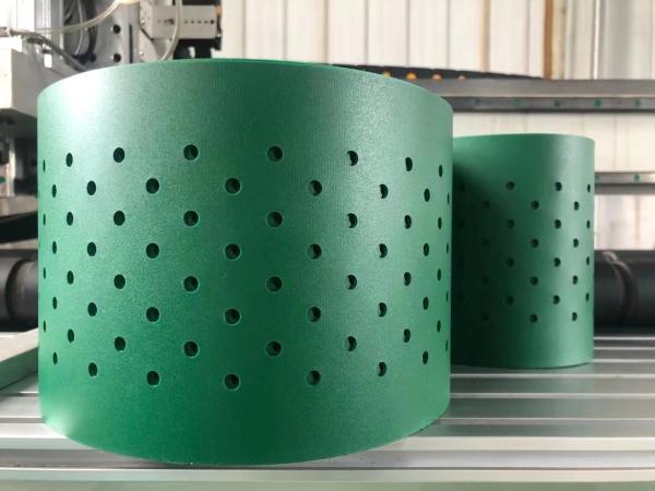 Cheap Low Noise Petrol Green Pvc Conveyor Belt Smooth Glossy for sale