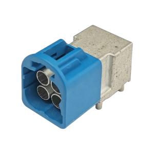China Blue 5005 Color Mini FAKRA Connectors C Code High Speed For PCB Mount on sale