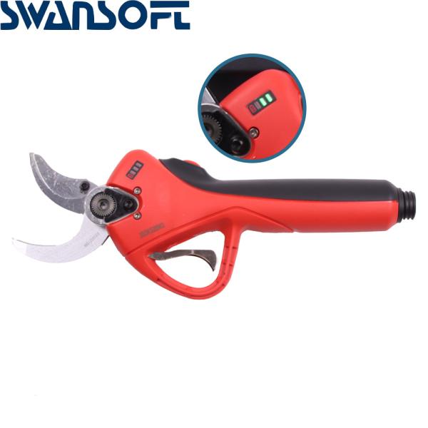 Cheap Ηλεκτρονικό ψαλίδι Swansoft 4.0CM για κλάδεμα με οθόνη LED Προστασία δακτύλων / Προοδευτική κοπή for sale