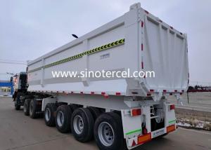 Best 7500mm Semi Tipper Trailer 10mm Bottom Floor Tipping Trailers wholesale