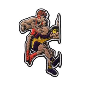 China Custom Chenille Embroidery Patch Cartoon Figure Logo Sew On Appliques on sale