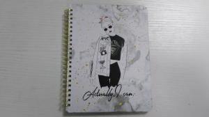 Hardcover Spiral Paper Notebook Matte Lamination OEM Graph Paper Spiral Notebook 120GSM