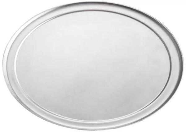 Cheap 16" Aluminium Baking Tray NSF Coupe Type Pizza Tray Wide Rim Pizza Pan for sale