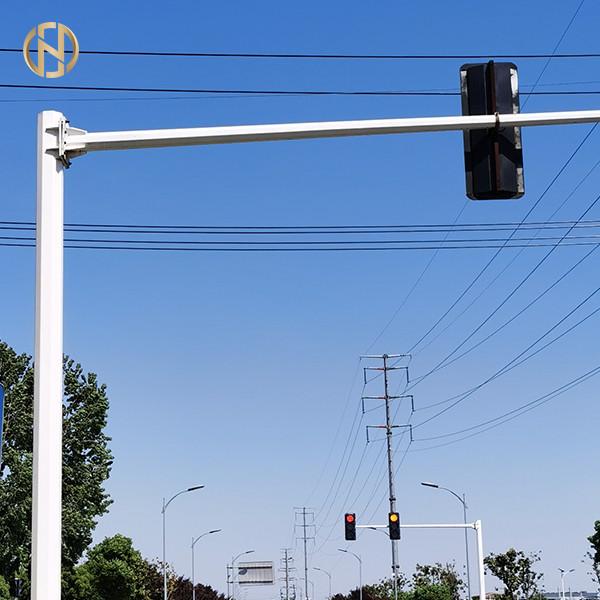 Cheap Custom Made Traffic Signal Light Pole 6M 12M Octagonal Dodecagonal Shape for sale