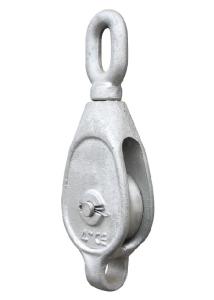 Best Chrome Painting Single Sheave Pulley Block , Snatch Block With Hook wholesale