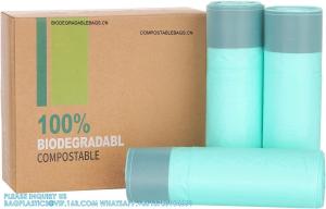 China Drawstring Compostable Trash Bags, 250 Count Strong Bathroom Trash Bags Waste Basket Liners For Bathroom, Kitchen on sale