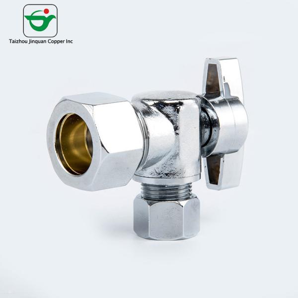 Cheap POM Stem CUPC NSF 5/8''X5/8'' Compression Angle Stop Valve for sale