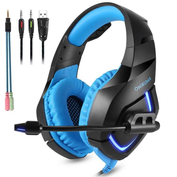 Cheap 117dB 2.2kohm ONIKUMA K1 Wired Gaming Headset With Microphone for sale