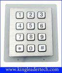 Panel Mount Numeric Backlit Metal Keypad With 12 Illuminated Keys For Access