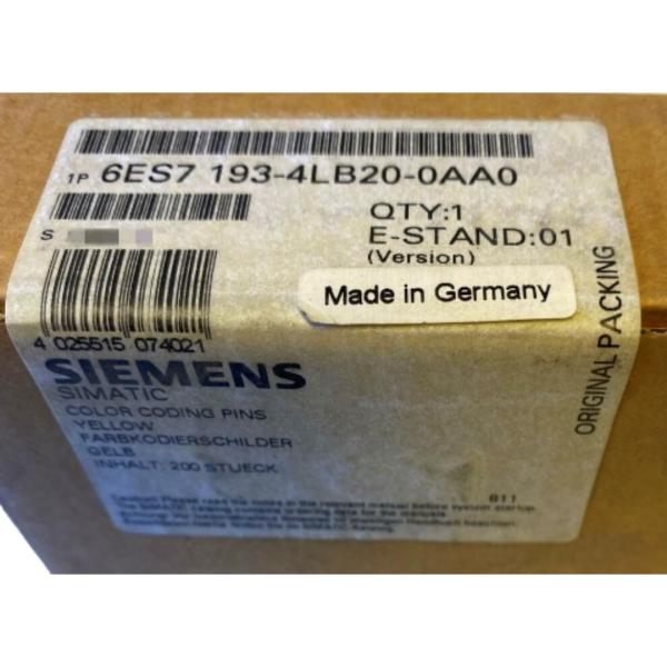 Cheap SIEMENS 6ES7193-4LB20-0AA0 200 COLOR CODING PLATES FOR TERMINAL MODULES OF THE ET 200S AND ET 200S COMPACT IN COLOR YELLOW for sale