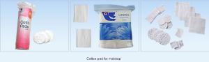 PE  Cotton Pad For Make Up , Round Cotton Pad With Embossing
