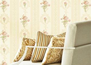 China Flowers Design Low Price Wallpaperwall For Home Decoration , Embossed Surface on sale