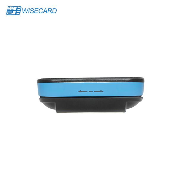 Cheap RoHS Blue Android Handheld POS With Inbuilt Printer for sale