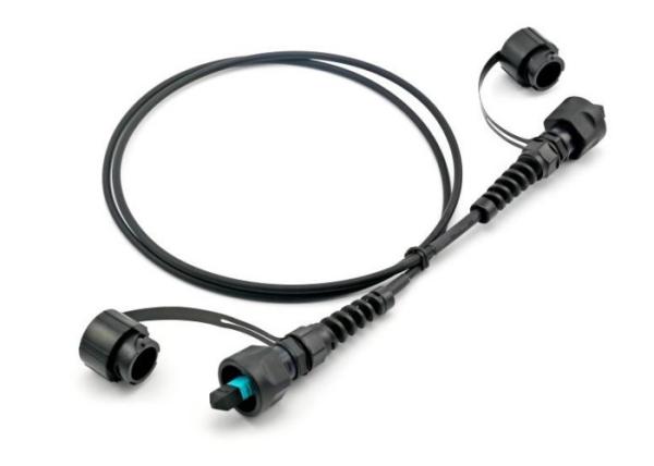 Cheap Armored ODVA MPO/MTP To MPO/MTP  Waterproof Connector Fiber Optic Cable Assemblies for sale