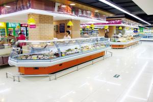 Best Energy Efficient Countertop Refrigerated Display Case Merchandizer For Sausage And Dairy wholesale