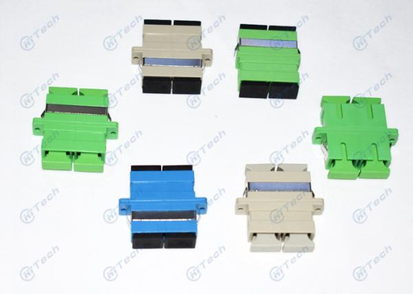Cheap Duplex SC Fiber Optic Adapter Single Mode / Multi Mode For Telecom Network for sale