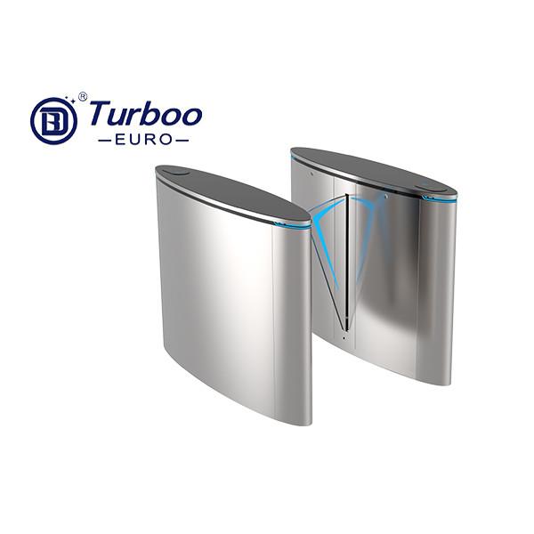 Cheap Running Stable Access Control Turnstile No Mechanical Impact Flap Barrier Gate for sale