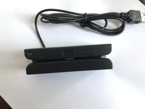 China Black Magnetic Card Reader POS Magstripe Credit Card Reader 3Track USB Hi&Lo Co on sale