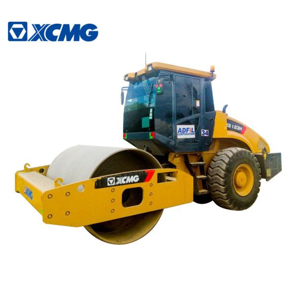Cheap Yellow 12 Tons Road Construction Machinery XS123H Single Drum Roller for sale