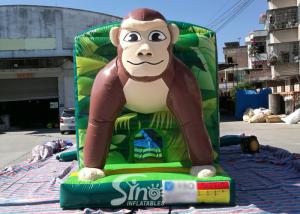 Best Giant Jungle Monkey Inflatable Bounce House Obstacle Course For Kids Party Fun wholesale