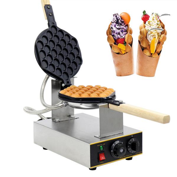 Cheap Commercial Snack Shop Suitable Electric Egg Waffle Machine with Rotating Function for sale