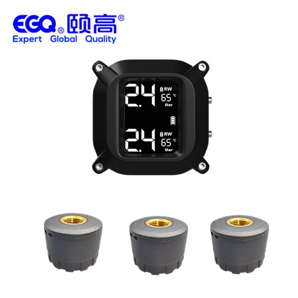Cheap Universal Three External Sensor 433.92mhz Motorcycle TPMS for sale
