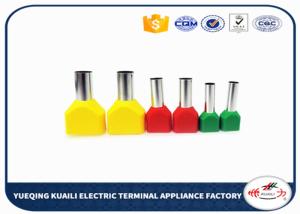 Best Insulated twin cord end terminals Double line and pipe shape TE16-14 wholesale