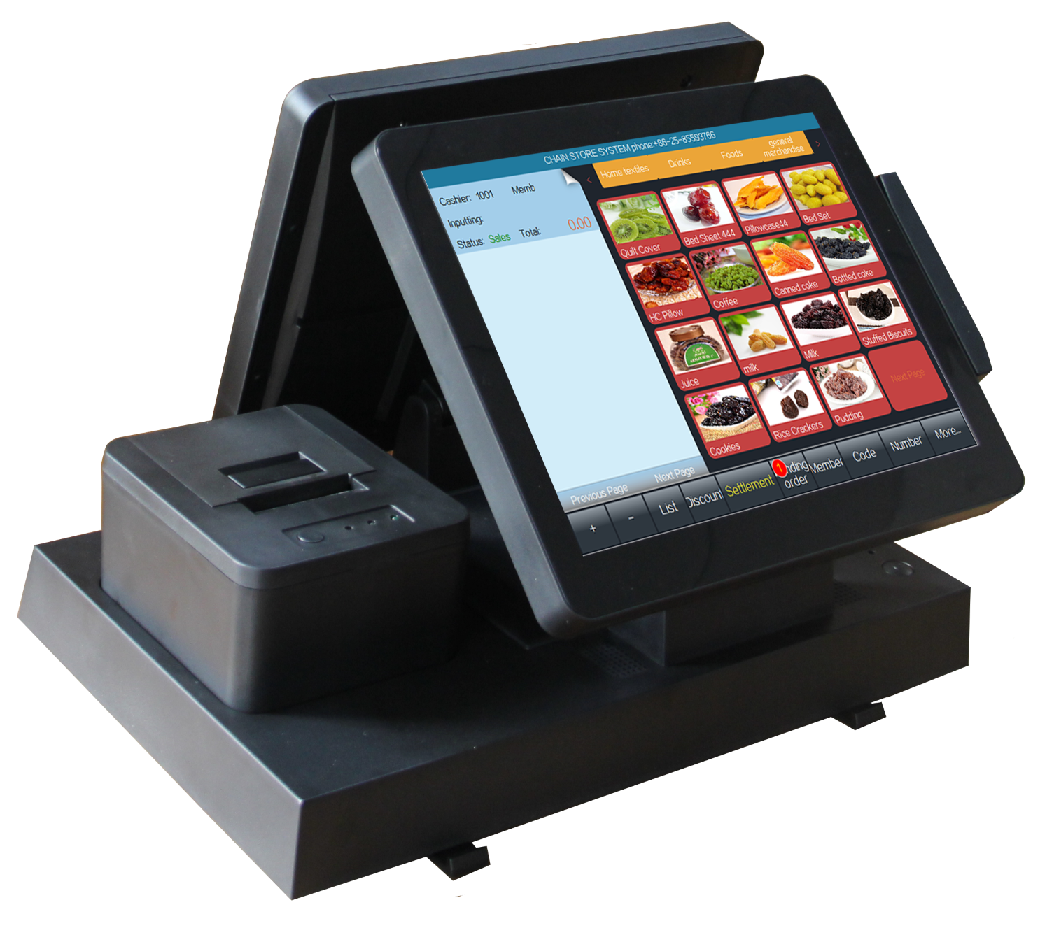 14 Inch All-In-One POS Terminal for Android/Windows 4GB/8GB DDR3 RAM and SDK Function