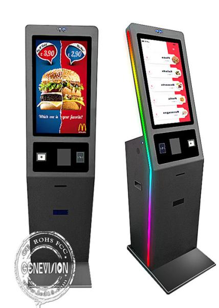 Cheap 27 Inch Automated Vending Self Service Kiosk With Facial Recognition Camera for sale