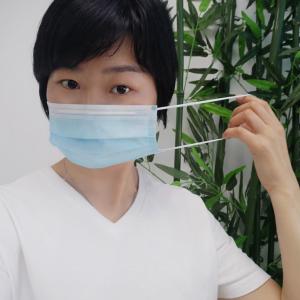Anti Dust Disposable Non Woven Mask Three Layers With Elastic Earloop In Stock