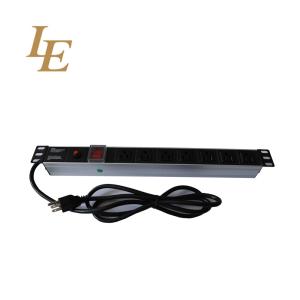 China 1U USA Type 125V 15A Rack Power Distribution Unit With Surge Protection on sale