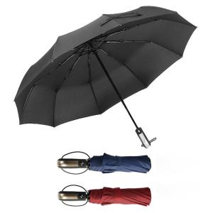 China Sturdy 10 Ribs Windproof Portable Folding Umbrella 190T Pongee on sale