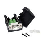 DB9 D Sub 9 Pin RS232 Serial Port Connectors to Terminal Blocks Adapter with