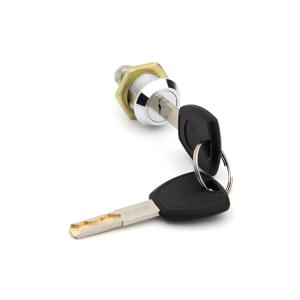 China Zinc Alloy Housing Office Cabinet Locks Plastic Key Handle With 2 Brass Keys on sale