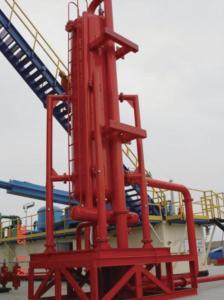 China Solid Control Liquid Gas Separator With Adjustable Outrigger Height on sale