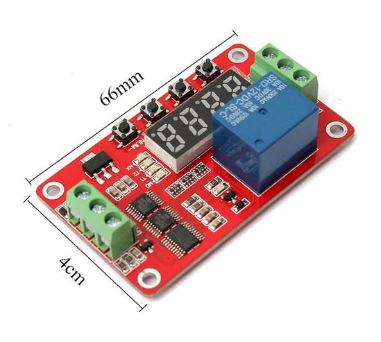 Cheap 12V Multifunction LED Programmable Settings Cycle Time Switch Relay Module for sale