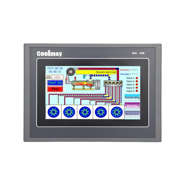 Cheap 7 Inch Integrated PLC Touch Panel 24vdc 8 Bit Encryption RoHS Approved for sale