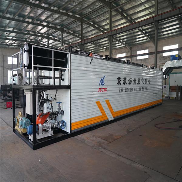 Cheap Container Loading Bitumen Melting Machine With Electric Hoist Bag Lifting for sale