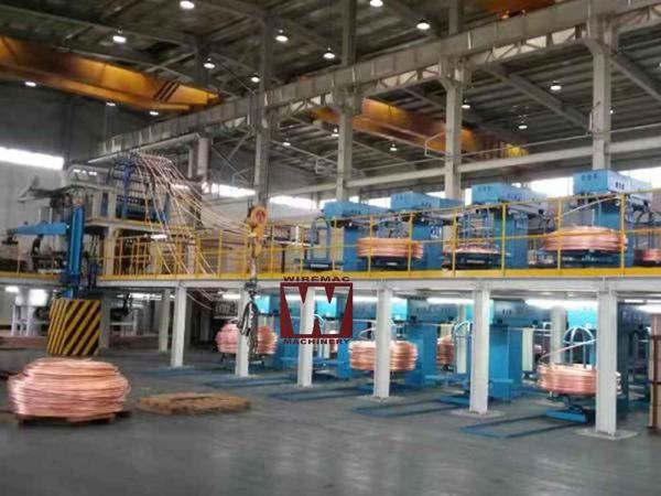 Cheap Turn Key 8mm To 20mm Upward Copper Rod Continuous Casting Machine for sale