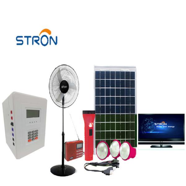 Cheap ST1388 80Watt 24Ah Pay As You Go Solar System With PWM Controller for sale