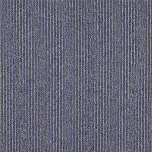 50cm X 50cm Size Striped Carpet Tiles High - Low Loop Pile Construction