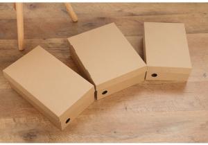 China Customized Rectangular Shoe Box Packaging Sturdy And Durable on sale