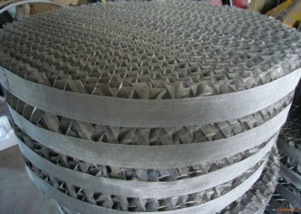 Cheap AISI304 Plain Weave Wire Mesh Structured Packing for sale
